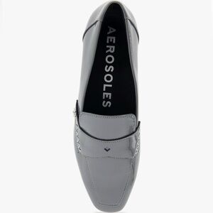Aerosoles Women’s Praia Loafers – Size 8.5 NWOT Shiny Grey